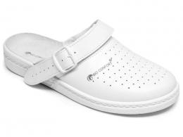 Trukerské pantofle ALBA, bílé, velikost 43