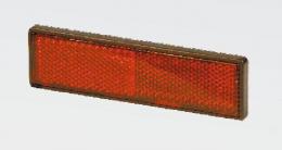 Odrazka obdélníková 122 x 32,5 mm červená