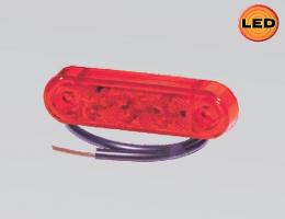 Světlo obrysové červené LED 24V 0,9W Pro-Slim