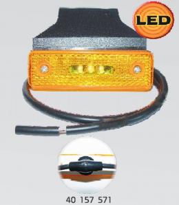Světlo boční vymezovací LED 24V 95,7 x 30,7 s držákem