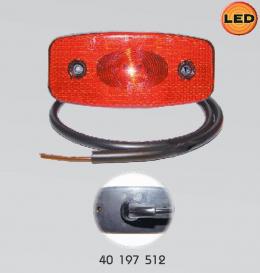Světlo obrysové červené LED 24V 1W
