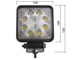 Světlo pracovní LED 12 - 36 V, 1760 lumenů, ADR, 109 x 109 mm, kabel 1 metr