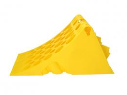 Klín zakládací plastový žlutý 201 x 470 x 225 mm na návěs na zavěšení