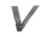 Znak písmeno "V" samolepící 3D PLASTIC chromovaný
