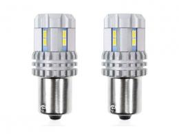 Žárovka LED 12 i 24 V R5W i R10W, BAY15d, 22 LED SMD, CAN-BUS, Ultrabright bílá 2 kusy