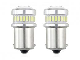 Žárovka LED 12 i 24 V R5W i R10W, BAY15d, 24+6 LED SMD, CAN-BUS, bílá 2 kusy
