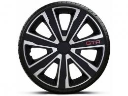 Kryty kol 16" GTR CARBON SILVER-BLACK černá sada 4 kusy